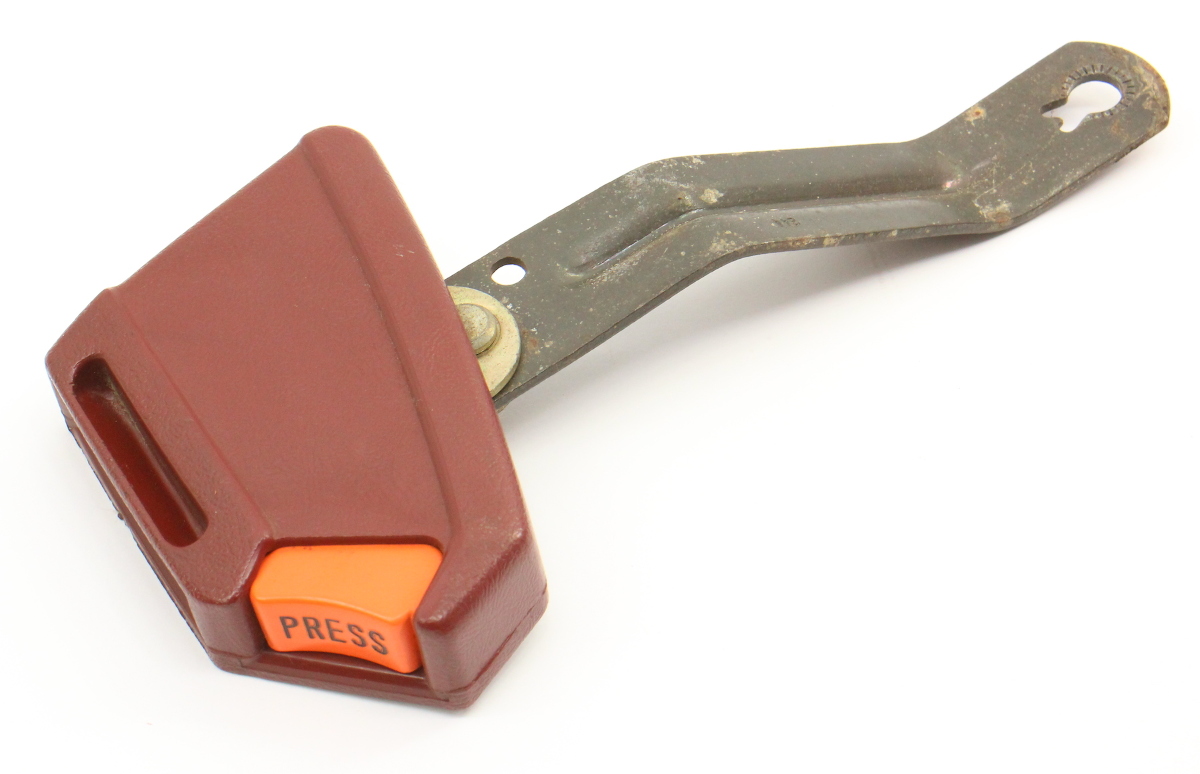 RH Front Red Seat Belt Receiver 8184 VW Rabbit GTI MK1 . Genuine . 171 857 756 CarParts4Sale