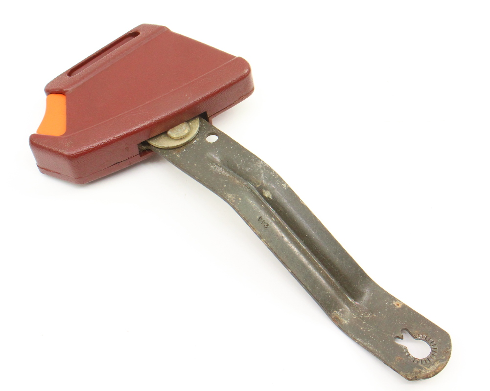 RH Front Red Seat Belt Receiver 8184 VW Rabbit GTI MK1 . Genuine . 171 857 756 CarParts4Sale