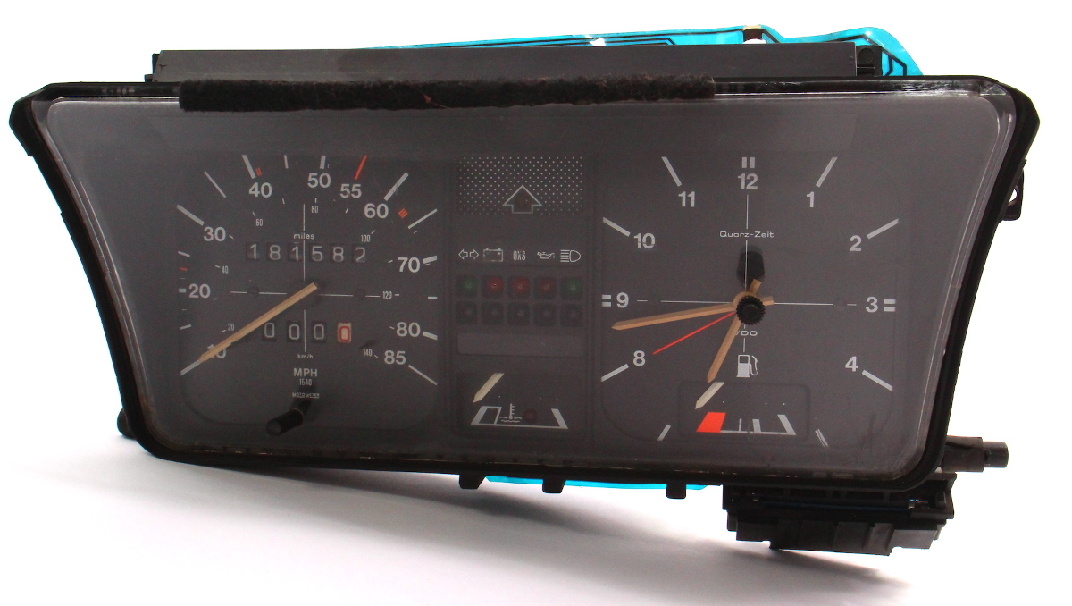 Gauge Instrument Cluster Speedometer Clock 8284 VW Jetta MK1 Gas