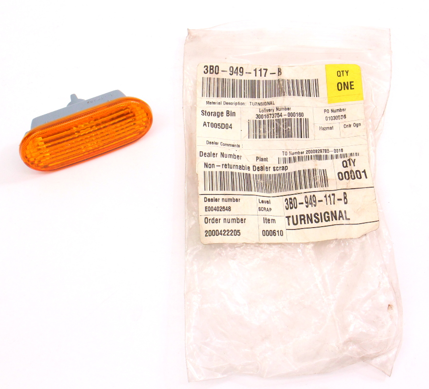 Amber Fender Side Marker Light 98 1998 VW Passat B5 CarParts4Sale, Inc.