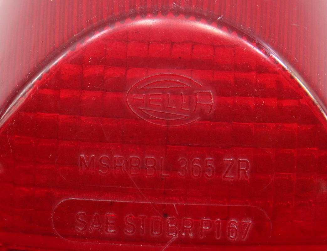 HELLA taillight light Nice VW KARMANN GHIA REAR TAIL LAMP LENS 1960-1969 OEM HELLA taillight light Nice VW KARMANN GHIA REAR TAIL LAMP LENS 1960-1969 OEM