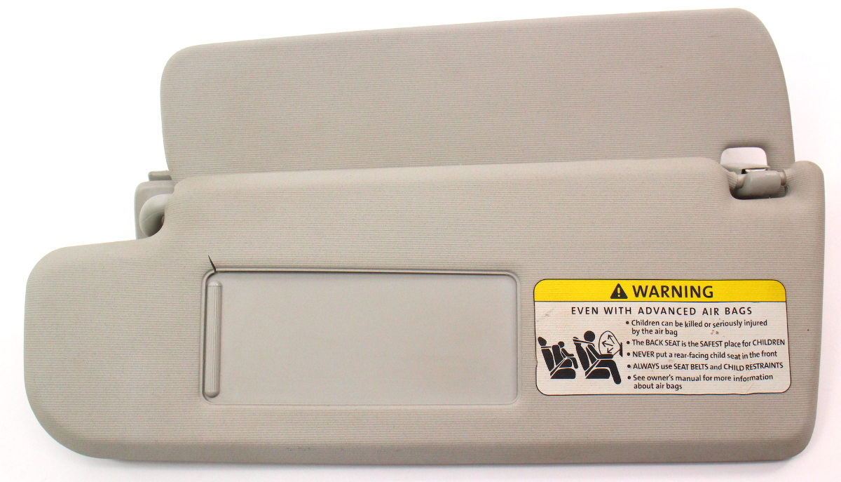 LH Driver Sun Visor Sunvisor 0610 VW Passat B6 Grey Genuine