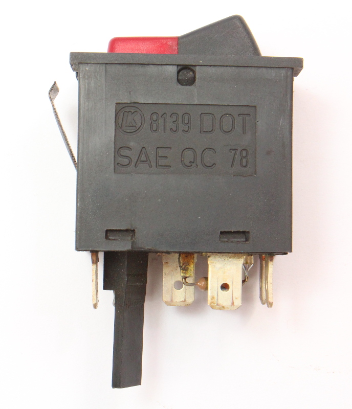 Hazard Lights Switch Button 8084 VW Rabbit Jetta Cabriolet MK1 161