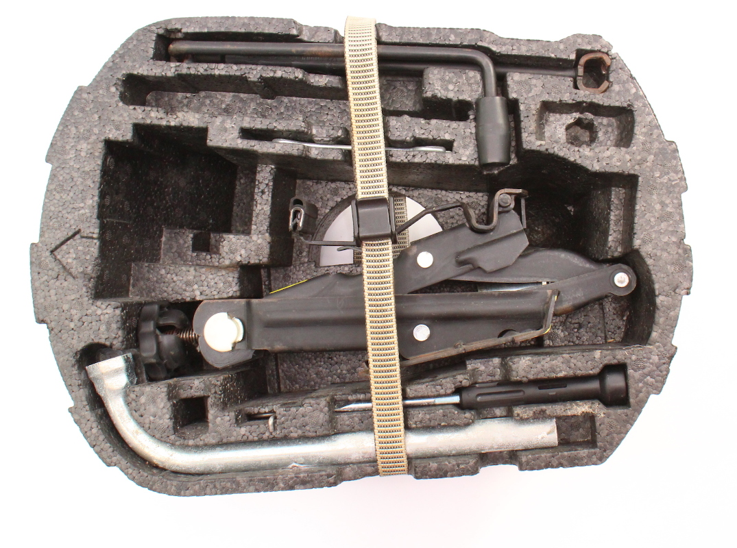 Spare Tire Tool Kit Jack Lug Wrench Tow Hook Set 9810 VW Beetle