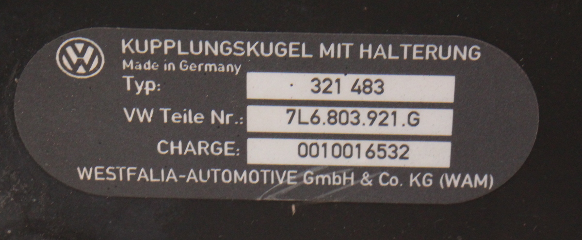 Factory Hitch Wiring & Module 04-10 VW Touareg - Genuine Westfalia