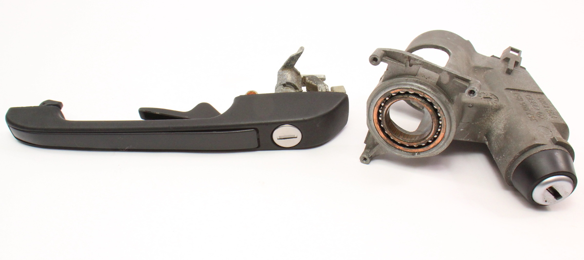 Lock Set Ignition Door Handle Key 8992 VW Jetta Golf MK2 Genuine