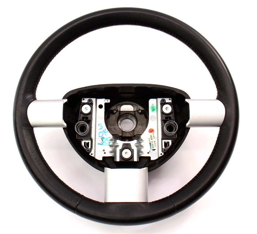 Black Leather Steering Wheel 9810 VW New Beetle Genuine