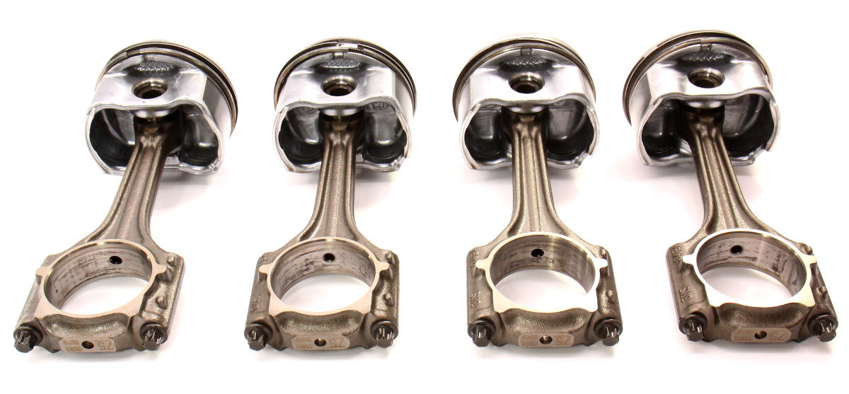 Piston & Connecting Rod Set 0105 VW Jetta Golf MK4 Beetle 2.0 AVH AZG