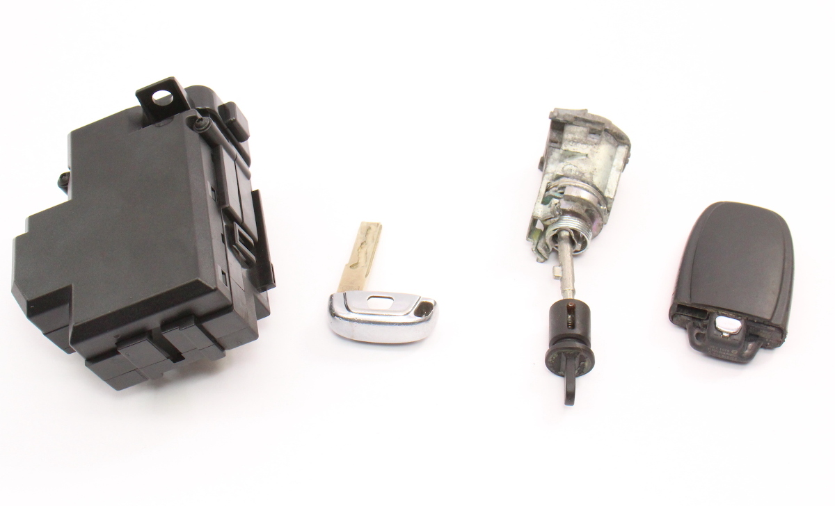 Ignition Key Fob Door Lock Set 2009 Audi A4 B8 Genuine 8K0 909 131