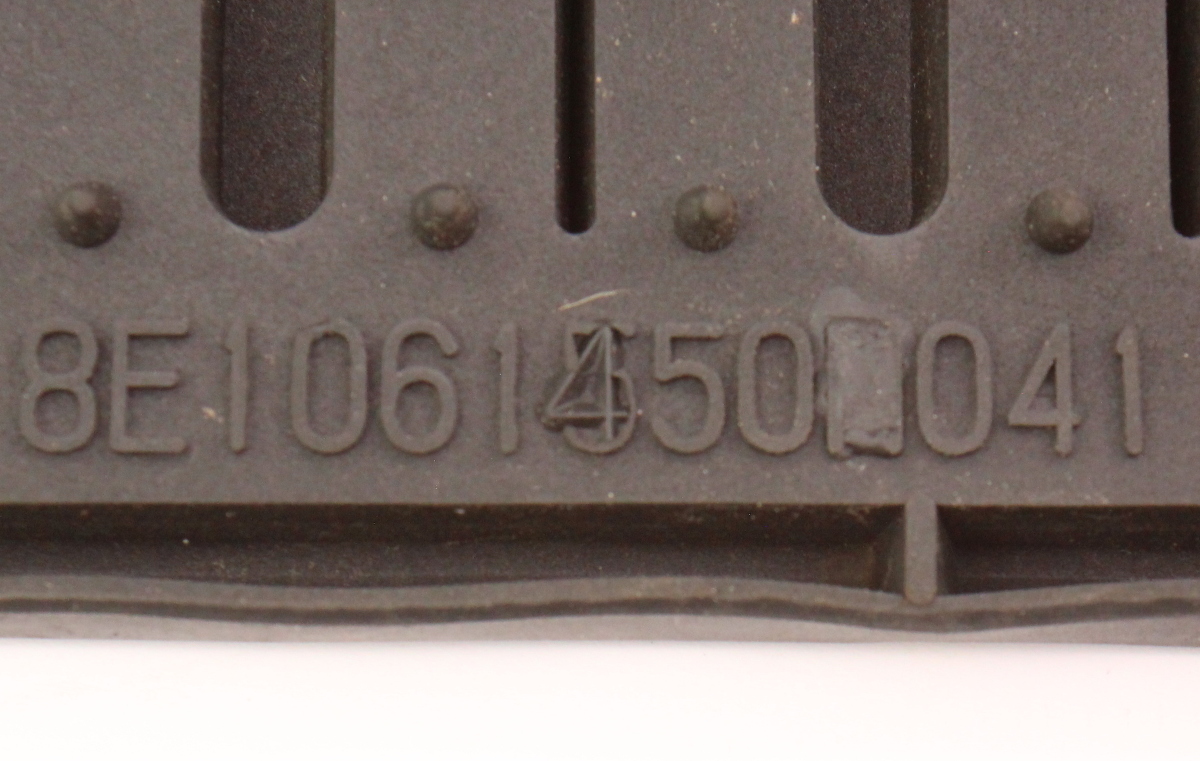 Rear Rubber All Weather Monster Floor Mats 0208 Audi A4 S4 B6 B7 8E1