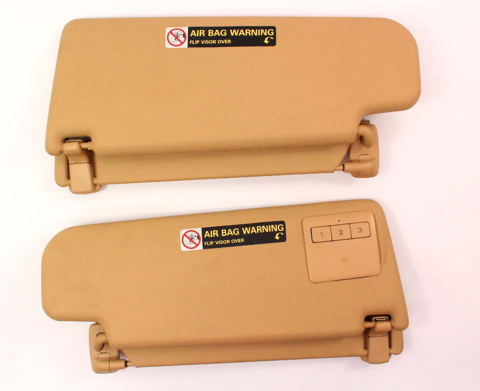 Sun Visor Sunvisor Set 0610 VW Passat B6 Beige Genuine 3C0 857 551 T