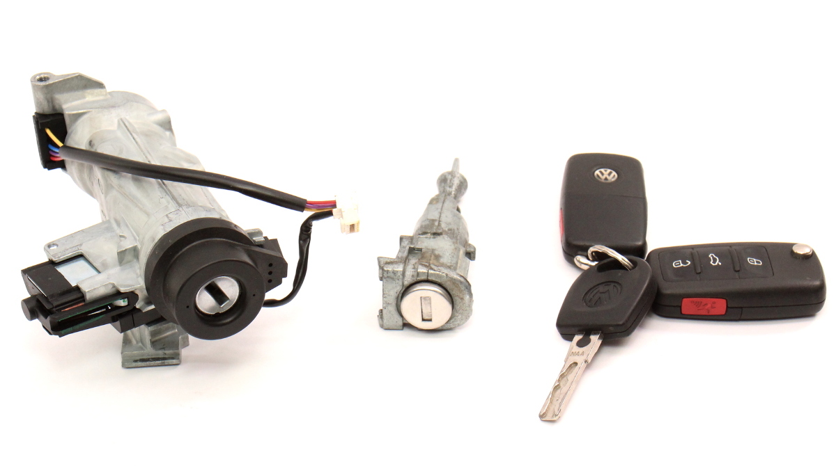 Lock Set Ignition Cylinder Door Key 1014 VW Jetta Sportwagen MK6 1K0