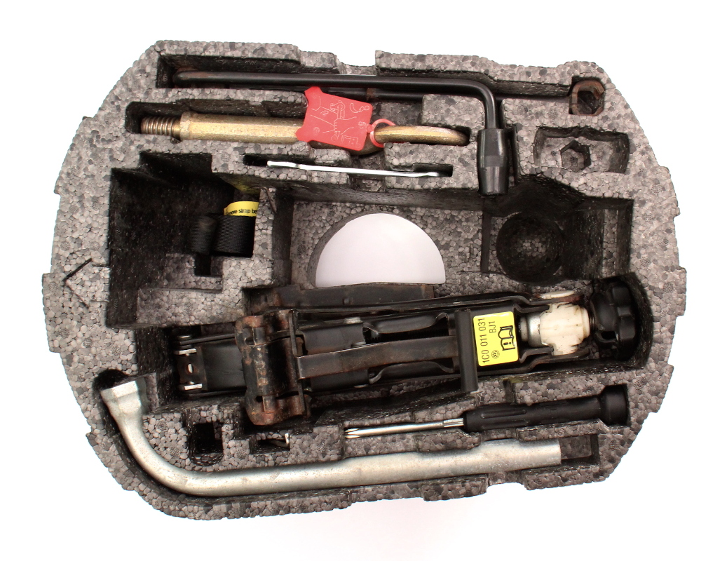 Trunk Tool Kit 9905 VW Jetta Golf GTI MK4 Beetle Jack Lug Wrench Tow