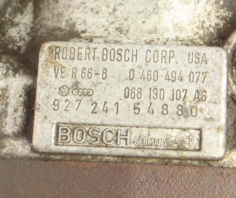 VW Diesel Fuel Injection Pump 8183 Rabbit Jetta MK1 Core Bosch . 068 130 107 AG CarParts4Sale