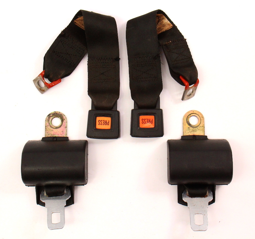 Rear Back Seat Belt Seatbelt Set 7584 VW Rabbit MK1 Genuine 175