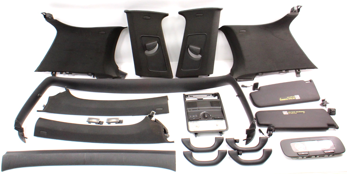 Black Upper Headliner Interior Trim Swap 0609 VW Golf Rabbit GTI MK5