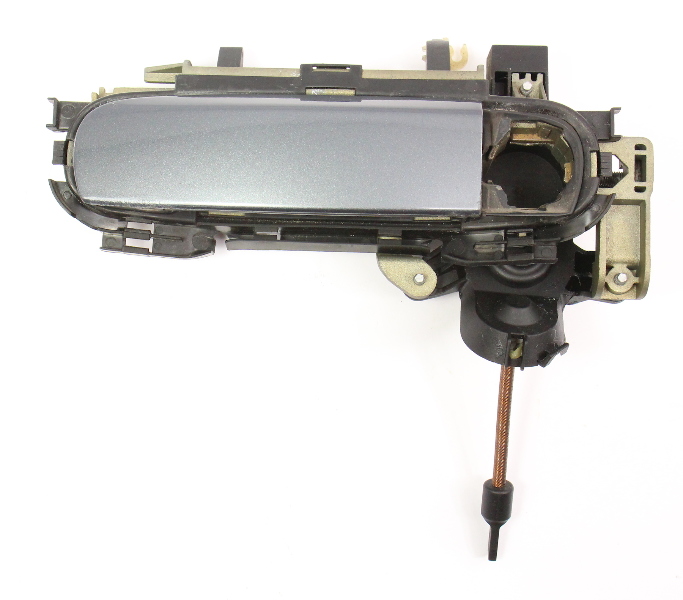 Driver Front Exterior Door Handle 02-05 Audi A4 S4 B6 LX7Z Dolphin Grey