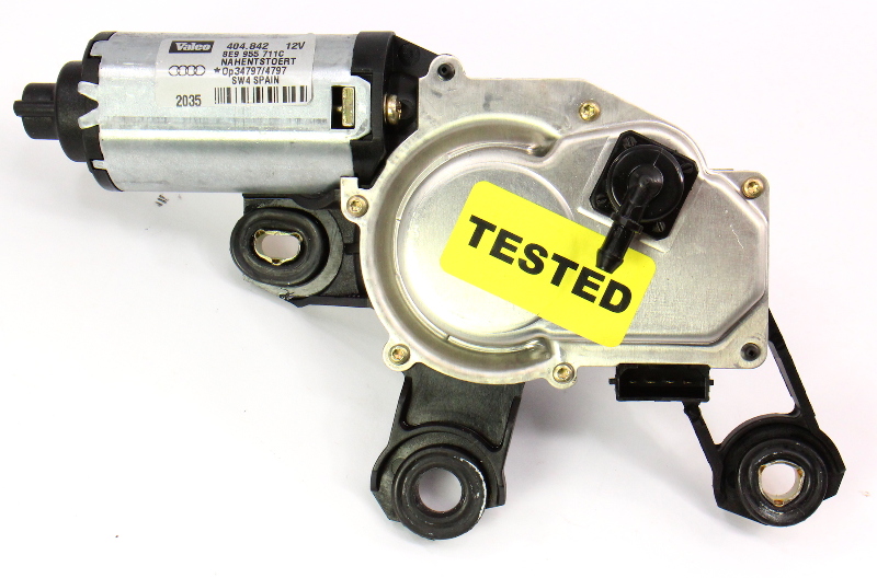 Rear Window Hatch Wiper Motor Audi A3 A4 S4 Q5 Q7 8E9 955 711 C CarParts4Sale, Inc.