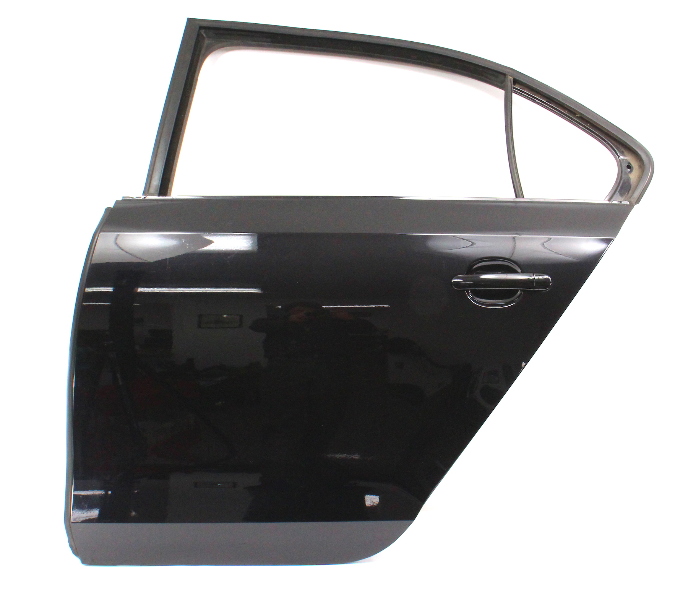 LH Rear Door Shell 1118 VW Jetta Sedan MK6 Genuine LC9X Deep Black Pearl CarParts4Sale