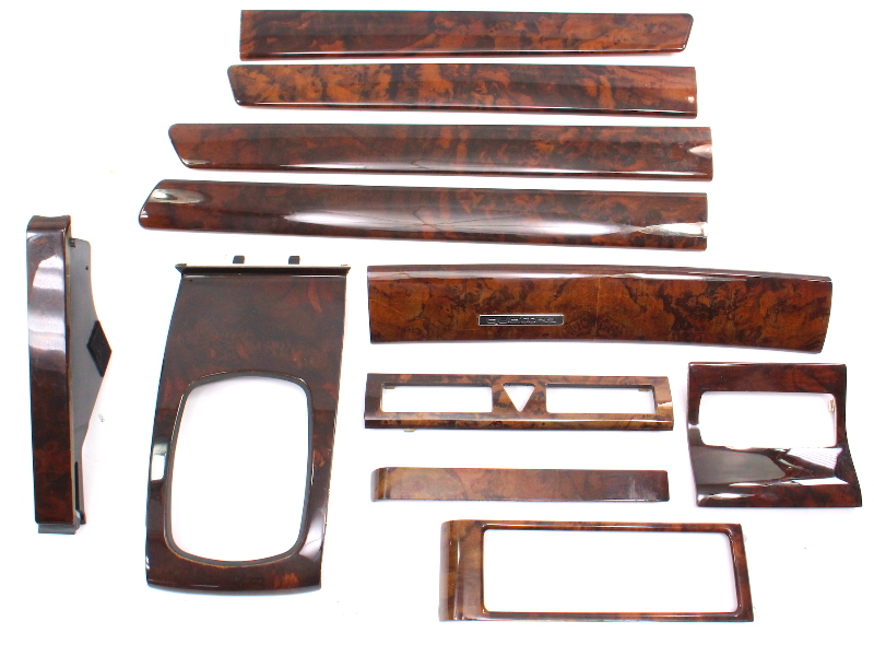 Wood Interior Dash Door Panel Shifter Set 98 04 Audi A6 S6