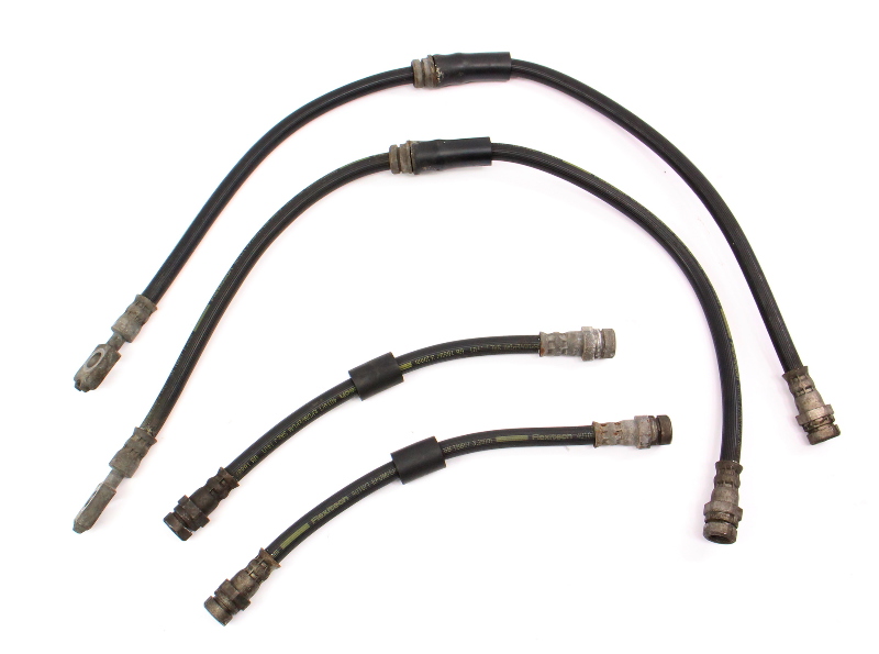 Front & Rear Brake Line Hose Set 1118 VW Jetta S MK6 Genuine
