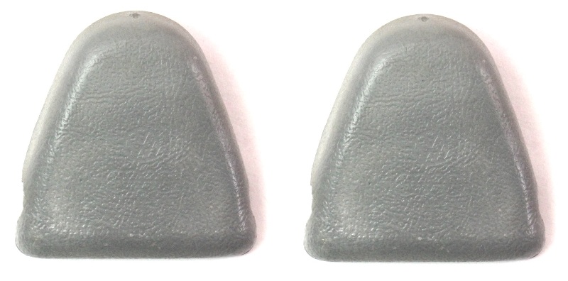 2x Upper Seat Belt Bolt Cover Cap 75-84 VW Jetta Rabbit GTI Cabriolet MK1 - Grey
