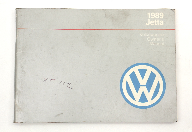 1989 Volkswagen VW Jetta Owners Manual Book MK2 - Genuine