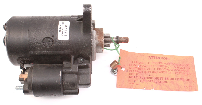 Reman U0026 39 D Bosch Starter Vw Rabbit Cabriolet Mk1 Jetta Golf Scirocco Mk2 Sr33x
