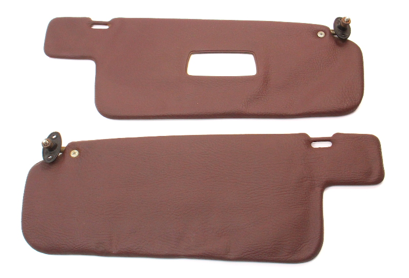 Early Sun Visor Set Sunvisors 7580 VW Rabbit Jetta Mk1 Brown Genuine