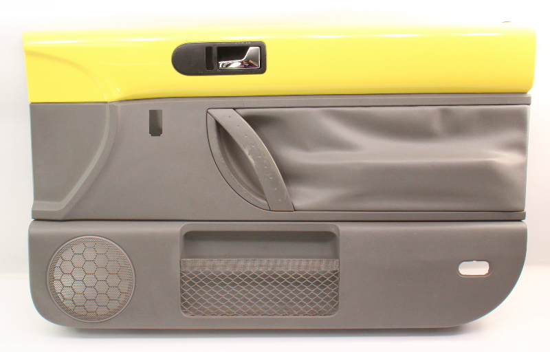 RH Front Interior Door Panel 9805 VW Beetle Coupe LD1B Yellow 1C1