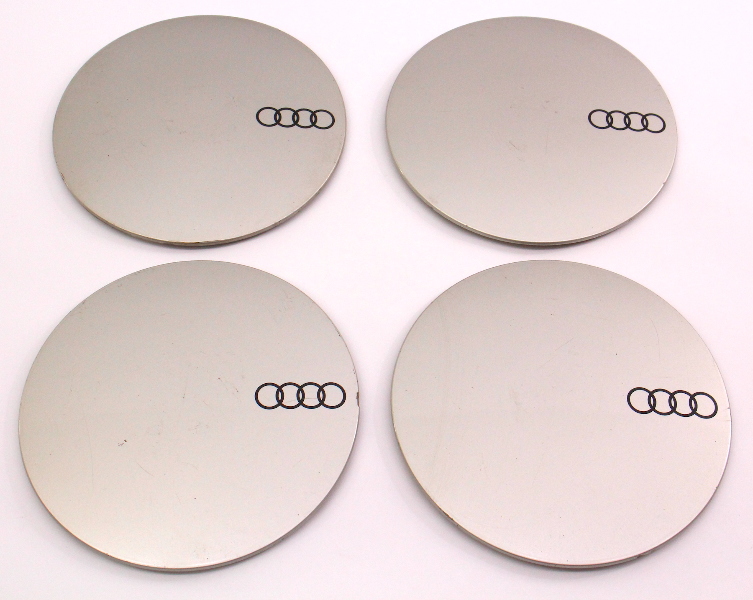 Wheel Center Hub Cap Set 84-87 Audi 5000 - Genuine - 447 601 165