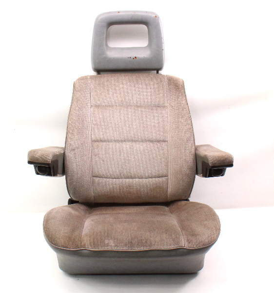 LH Front Grey Bucket Seat Captains Chair 8091 VW Vanagon T3
