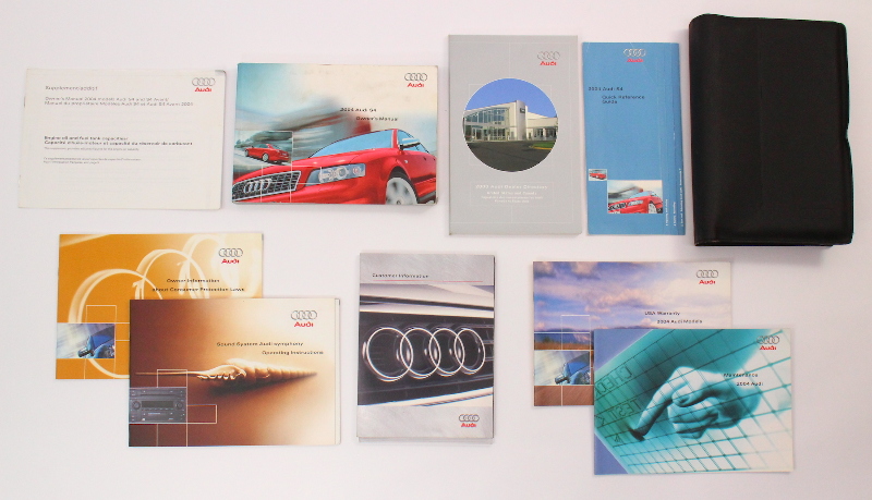 Owners Manual Book Booklet 03 2004 Audi S4 B6 - Genuine