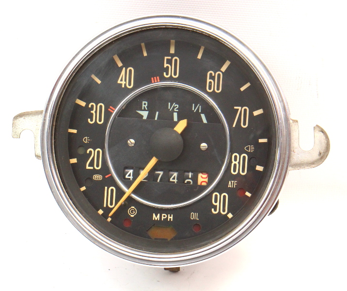 71-72 VW Beetle Bug Speedometer Fuel Gauge Cluster Aircooled - 113 957