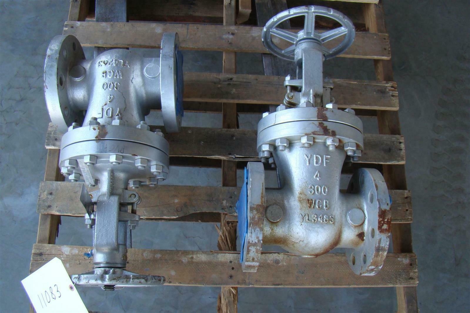 (2) YDF VALVES CLASS 300 4" GATE VALVE Joseph Fazzio, Incorporated