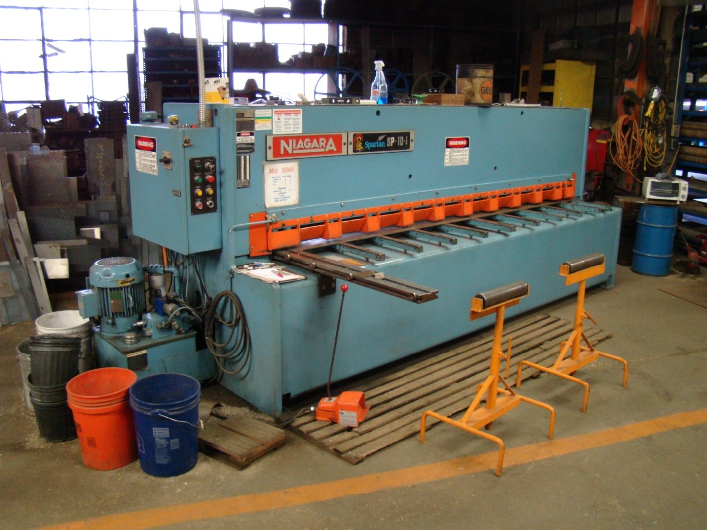 NIAGARA 1/4" x 10' Hydraulic Squaring Shear, Spartan SP101/4 Joseph