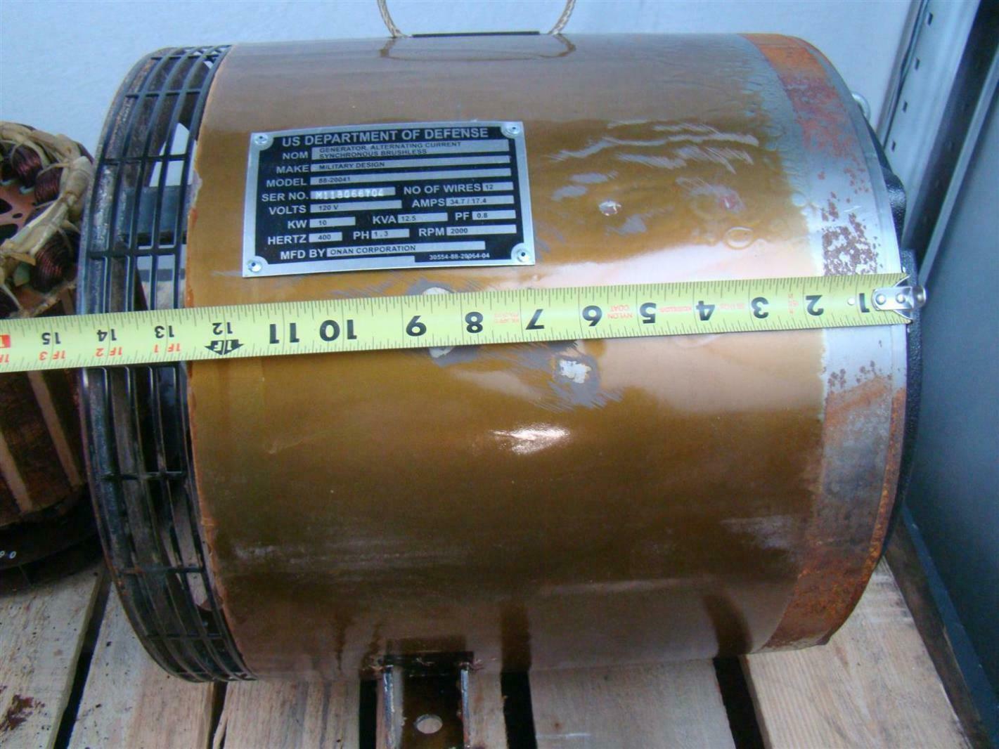 ONAN 10kw AC GENERATOR Head SYNCHRONOUS BRUSHLESS 120V PH1,3 HTZ 400