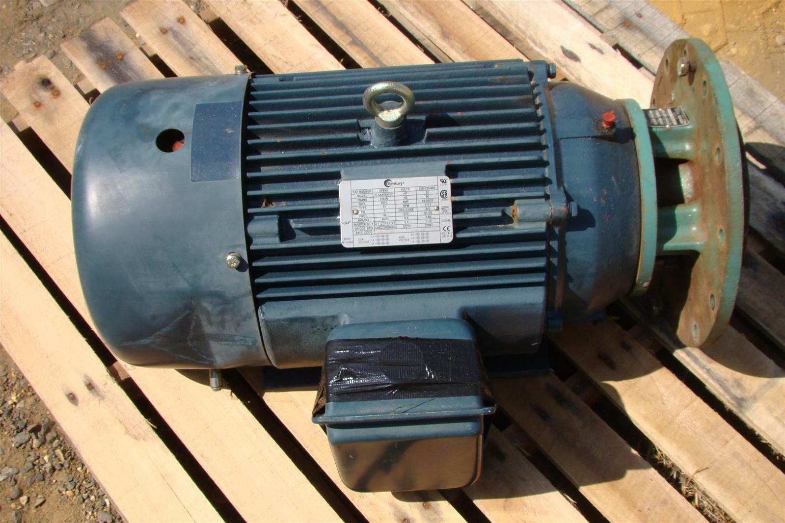 Century Electric Motor 20 Hp 1772 Rpm 208 230 460v Cpe45 Joseph Century Electric Motor 20 Hp 1772 Rpm 208 230 460v