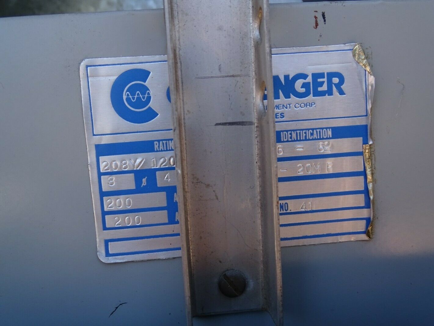 Challenger 45kVA 3-Phase Transformer, 480v x 208Y/120v, 452-416