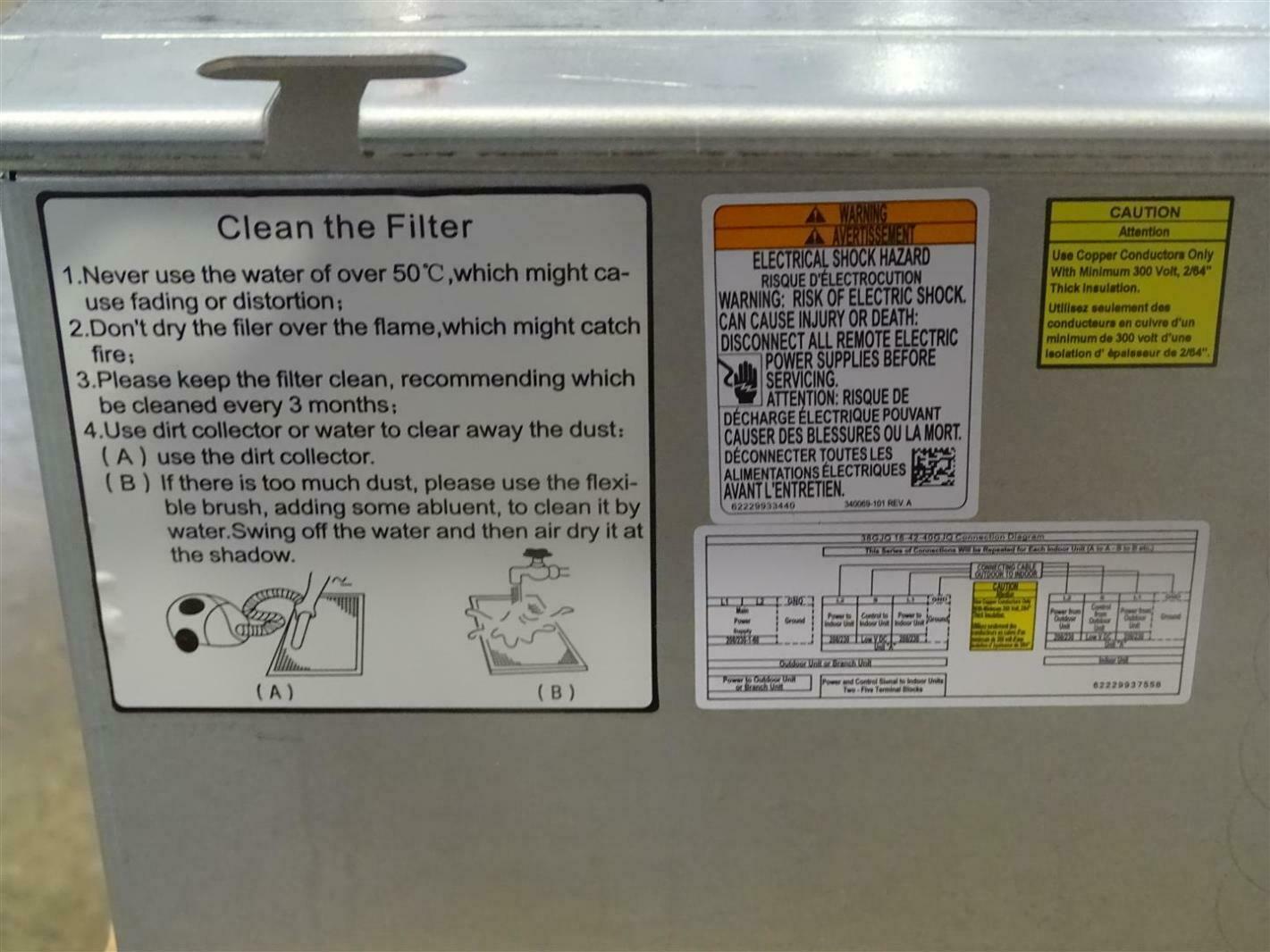 Carrier Ducted Air Handler Indoor Unit, 208/230V, 40GJQB18D--3