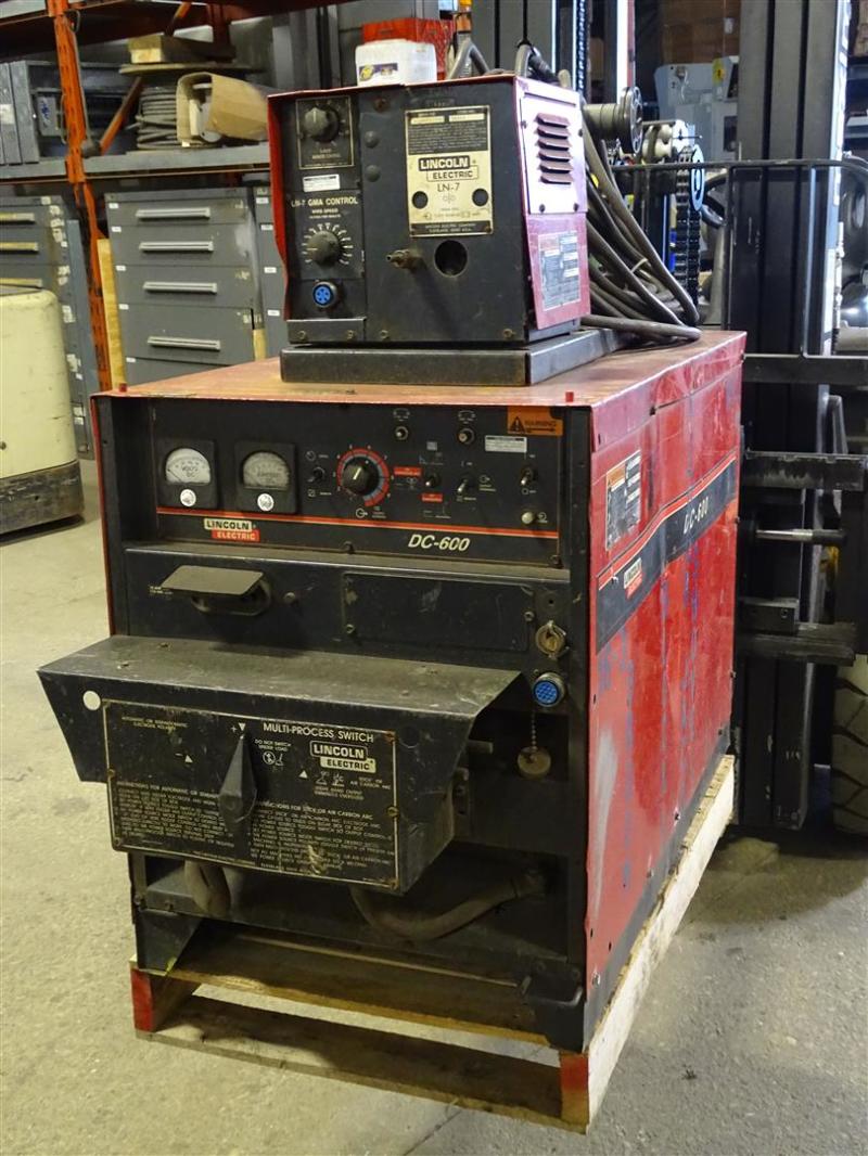 Lincoln Idealarc 600a Cc Cv Dc Welder Ln 7 Wire Feeder 230 460v