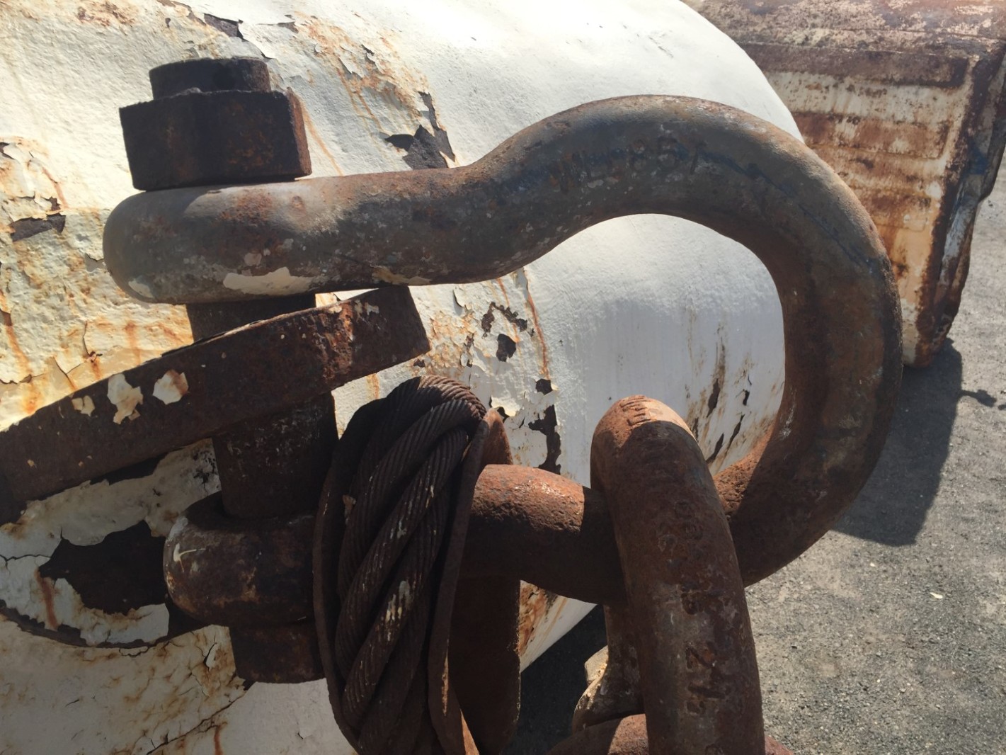 Offshore Mooring Buoy, Steel Cylinder Ship Buoy, 5' Dia. X 12' Long