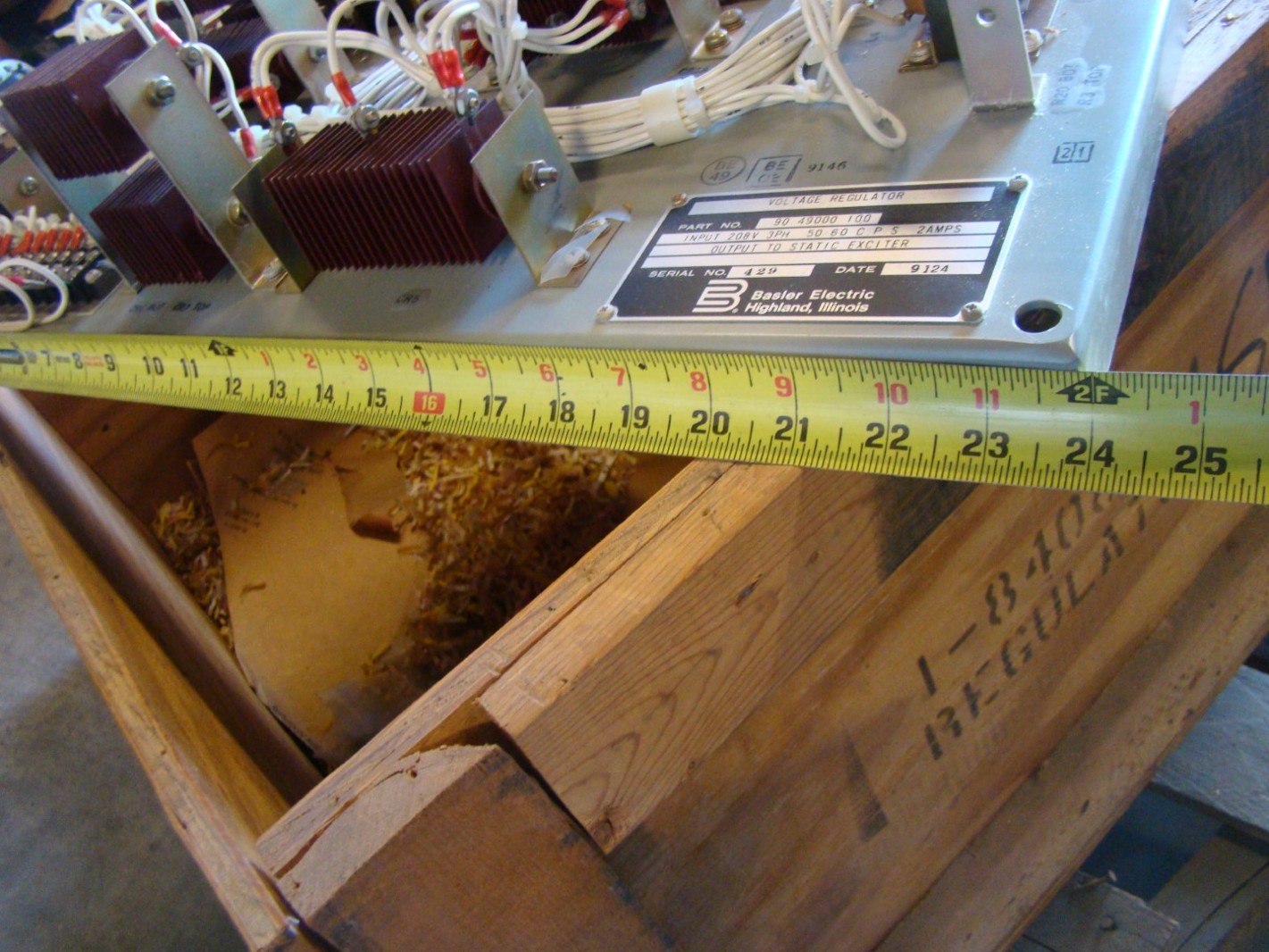 Basler Electric  Voltage Regulator  , 90 49000 100