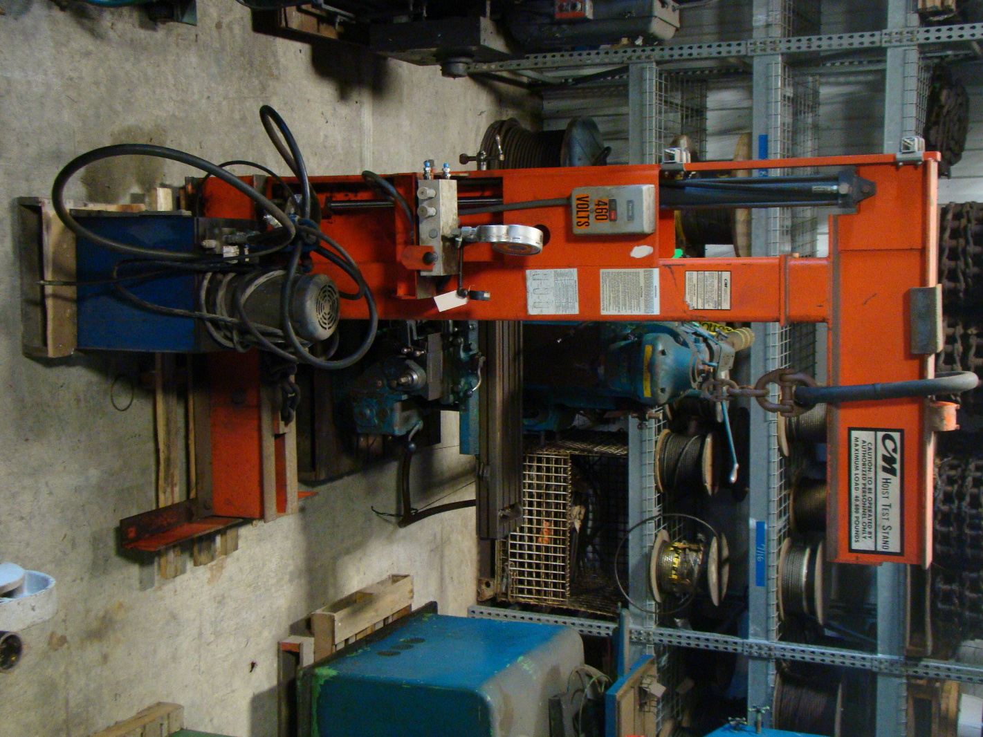 CM 18.5 TON Dynamic Hoist Test Stand 460V, 3PH, 60Hertz , HTS001LB