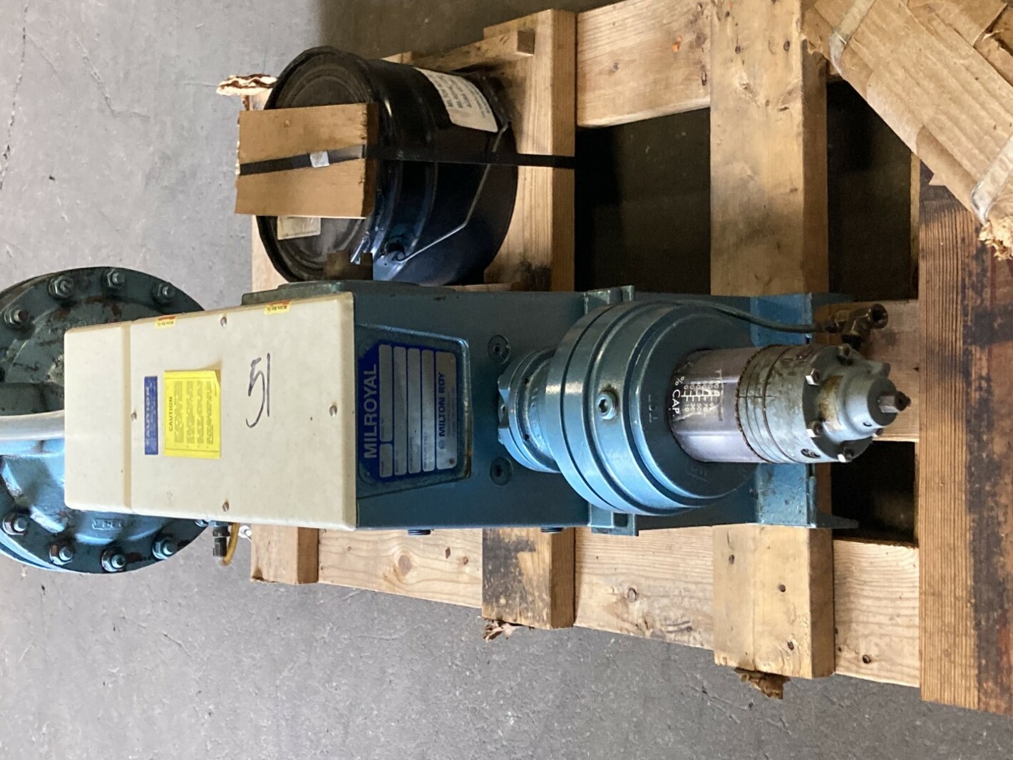 MilRoyal Diaphragm Metering Pump Frame B 300GPH 75psi, MB1P95H561