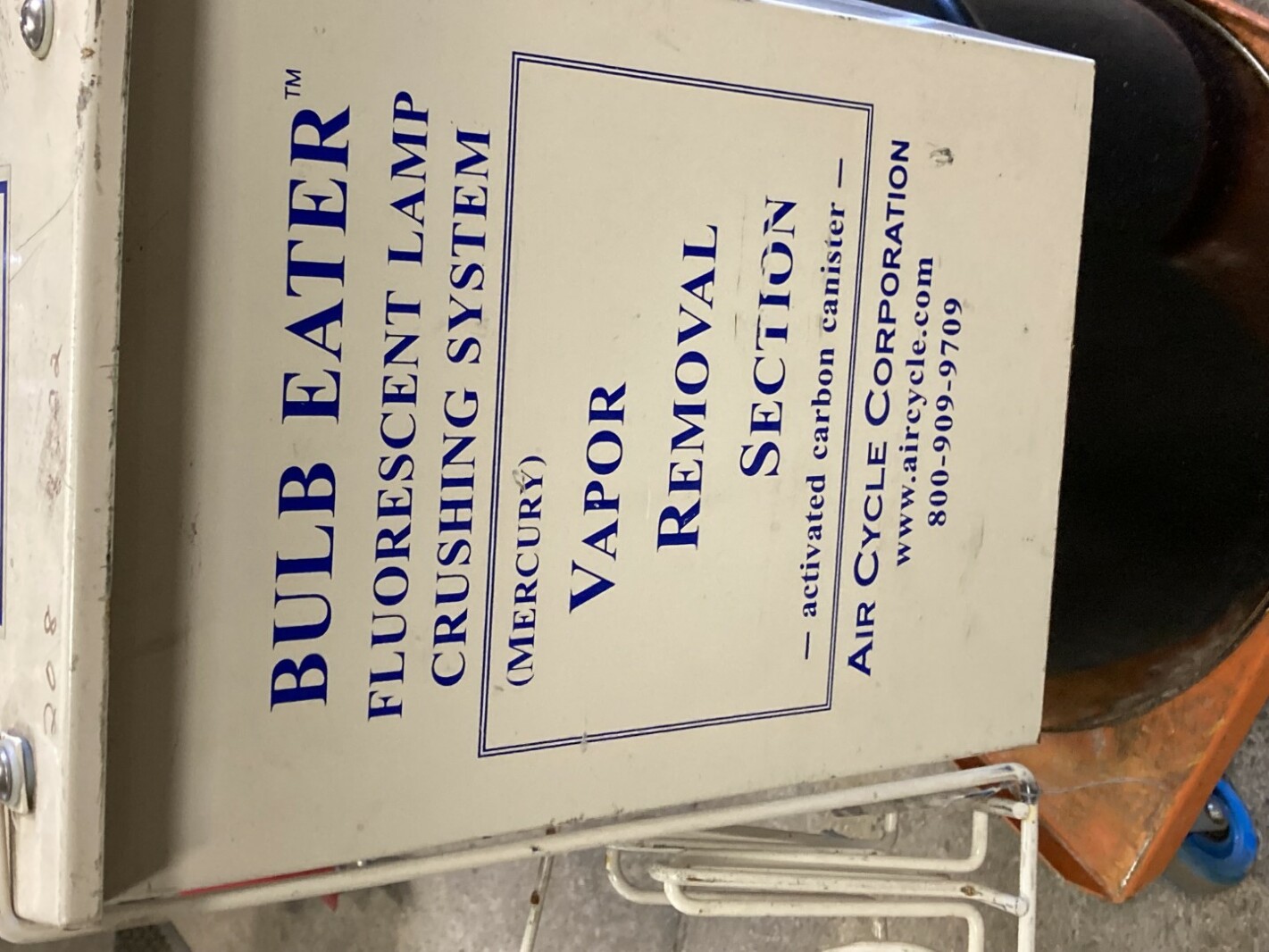 Air Cycle Corporation Fluorescent Lamp Crushing System , Bulb Eater