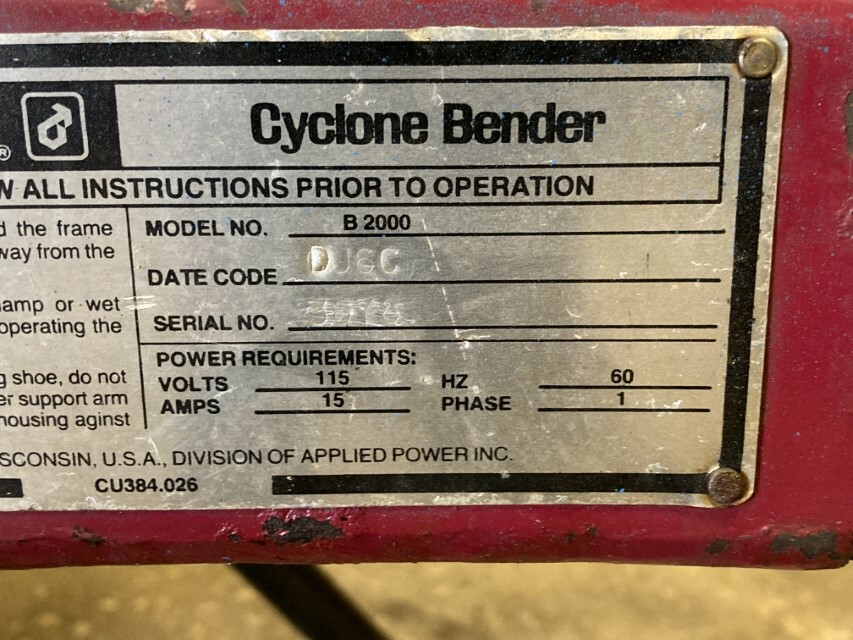 GB Enerpac Cyclone bender 1/2 - 1 1/2, B2000 | eBay