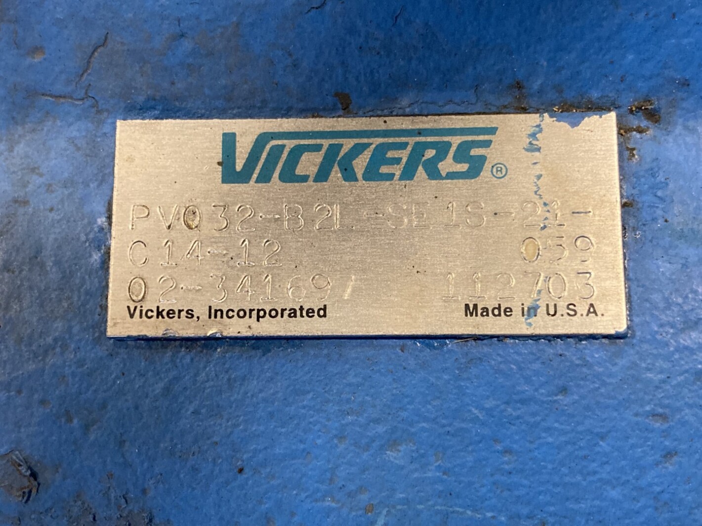 Vickers Electric Hydraulic Power Unit w/ 15HP 230/460 3PH Motor , 