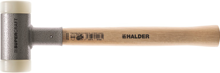 Halder Supercraft 1700G Dead Blow, Non-Rebounding Hammer with Nylon Face