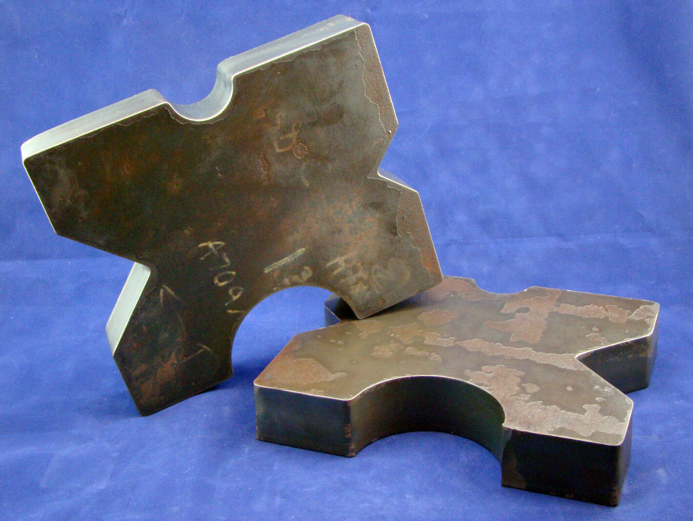 (PAIR) 8.5x10 Arbor Plates 1.75" Thick, Hydraulic HFrame Shop Press, V